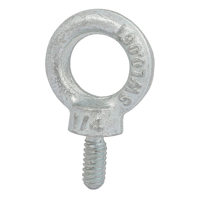 Harfington 1/4"-20 UNC Thread C15 Carbon Steel Zinc Plated Lifting Eye Bolt 10pcs