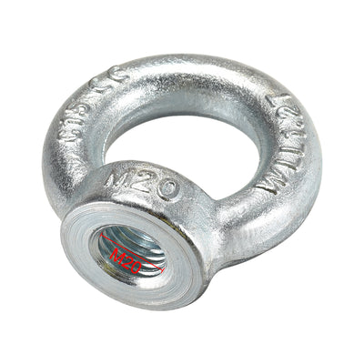 Harfington M20 Thread 40mm Inside Dia 72mm Outside Dia C15 Zinc Plated DIN582 Lifting Eye Nut