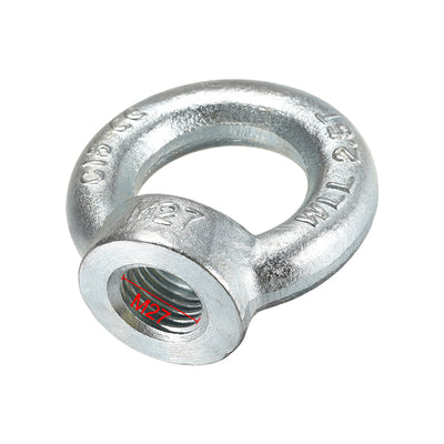 Harfington M27 Thread C15 Carbon Steel Zinc Plated DIN582 Lifting Eye Bolt Nut