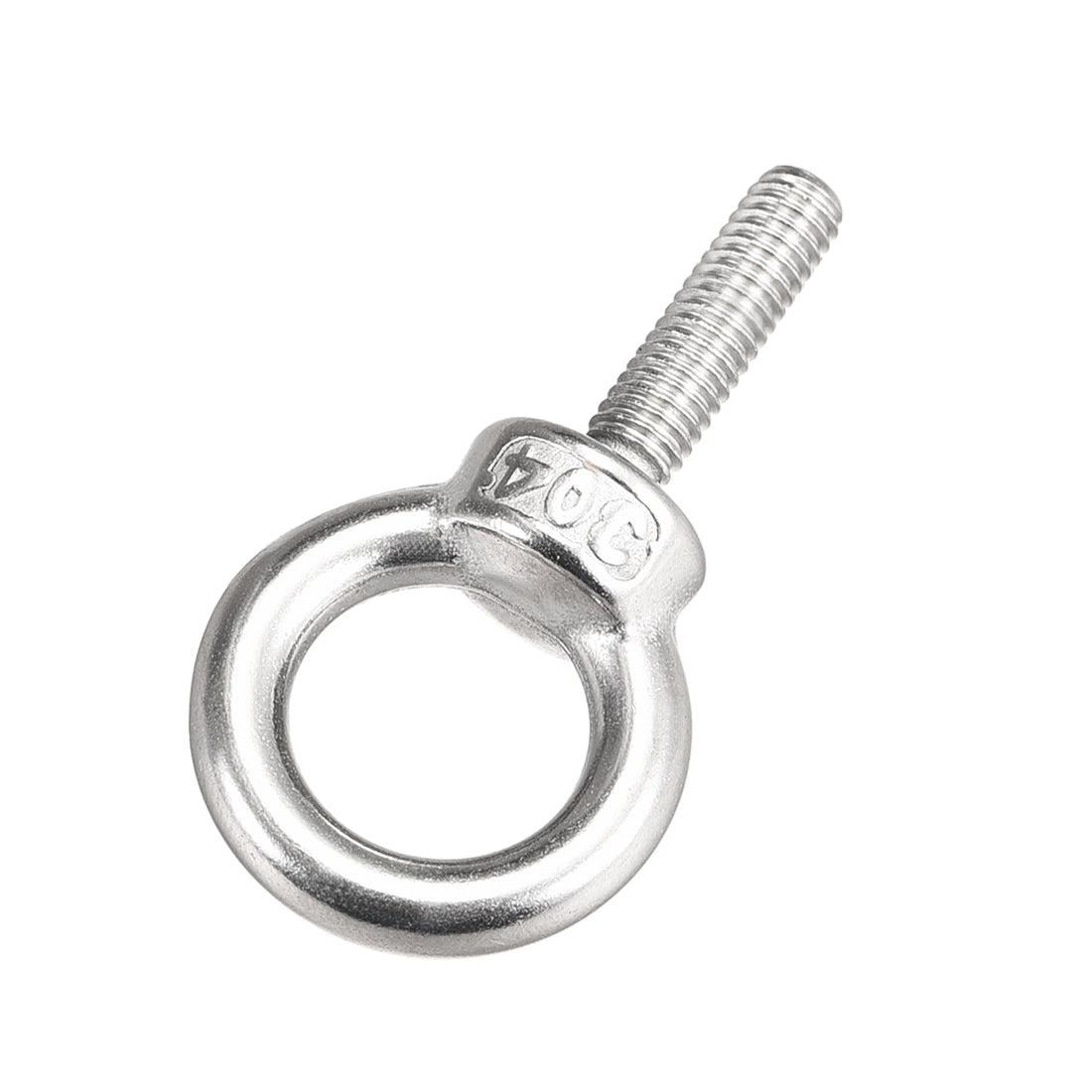 Harfington 2 Pcs M6x20mm Thread 16mm Inside Dia 27mm Outside Dia 304 Stainless Steel Lifting Eye Bolt