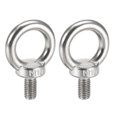 Harfington Lifting Eye Bolt M x mm Male Thread 316 Stainless Steel for Hanging, Pack of 2