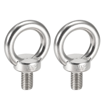 Harfington Lifting Eye Bolt M x mm Male Thread 316 Stainless Steel for Hanging, Pack of 2