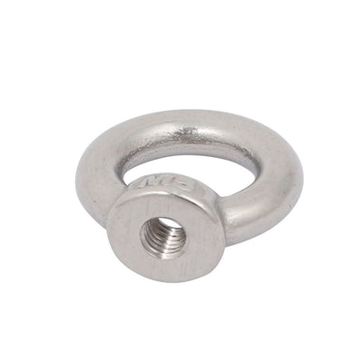 Harfington M5 Female Thread 304 Stainless Steel Ring Shaped Lifting Eye Nut 10pcs