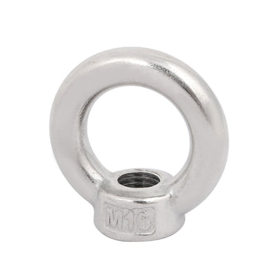 Harfington M16 Female Thread 316 Stainless Steel Ring Shaped Lifting Eye Bolt Nut