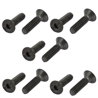 Harfington 3/16-24 x 3/4" Alloy Steel Flat Head Hex Socket Cap Screw 10pcs