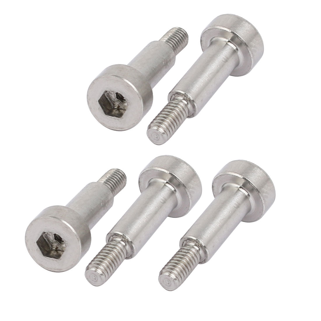 Harfington 5pcs 304 Stainless Steel Shoulder Bolt 4mm Shoulder Dia 10mm Shoulder Length M3 Thread