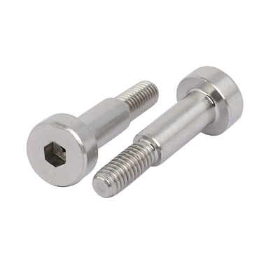 Harfington 5pcs 304 Stainless Steel Shoulder Bolt 5mm Shoulder Dia 12mm Shoulder Length M4 Thread