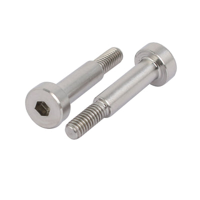 Harfington 5pcs 304 Stainless Steel Shoulder Bolt 5mm Shoulder Dia 16mm Shoulder Length M4 Thread