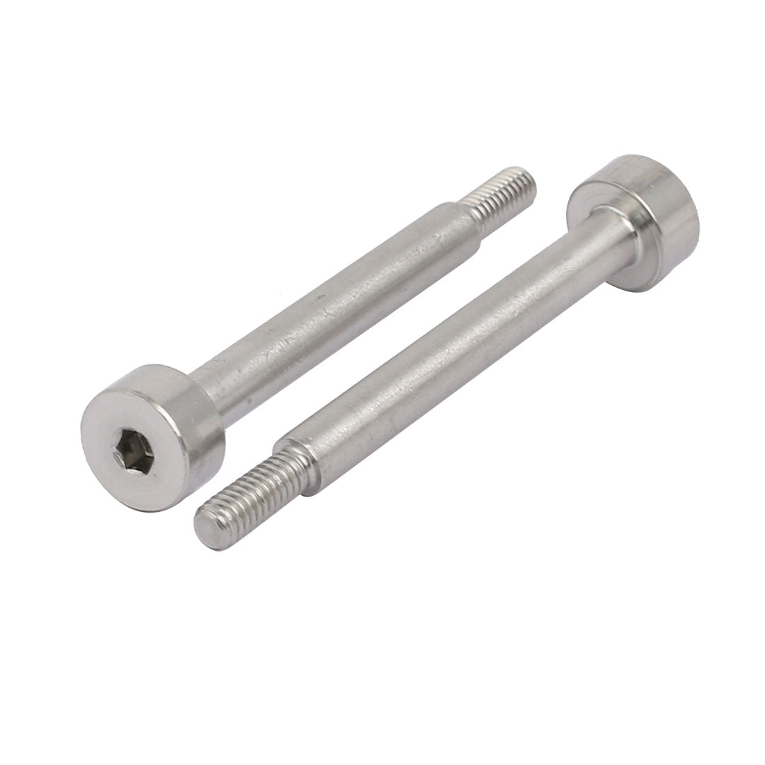 Harfington 5pcs 304 Stainless Steel Hex Socket Shoulder Bolt 5mm Shoulder Dia 40mm Shoulder Length M4 Thread