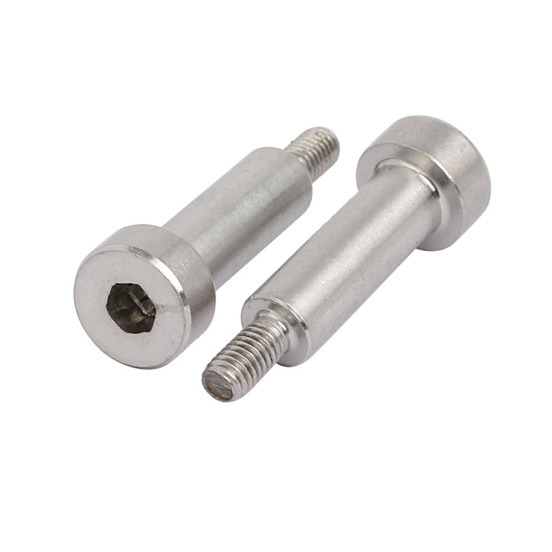 Harfington 5pcs 304 Stainless Steel Hex Socket Shoulder Bolt 5mm Shoulder Dia 15mm Shoulder Length M3 Thread