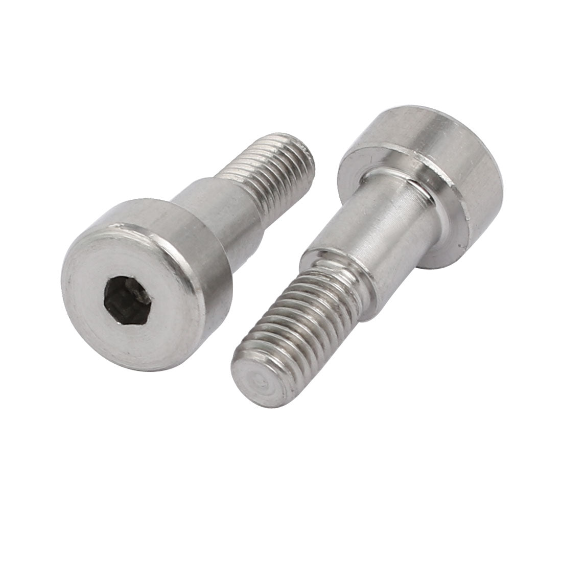 Harfington 5pcs 304 Stainless Steel Hex Socket Shoulder Bolt 6mm Shoulder Dia 8mm Shoulder Length M5 Thread