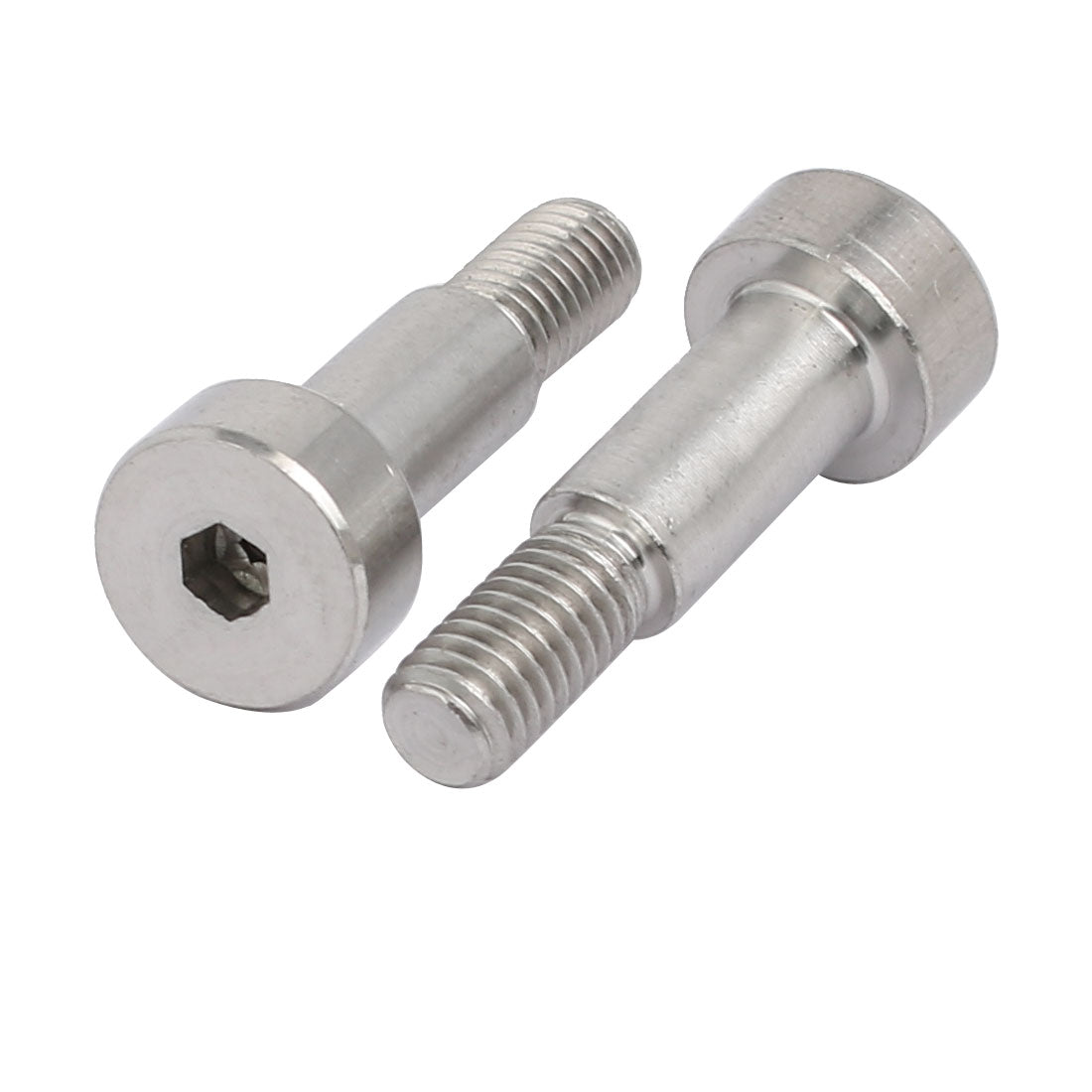 Harfington 10pcs 304 Stainless Steel Hex Socket Shoulder Bolt 6mm Shoulder Dia 12mm Shoulder Length M5 Thread