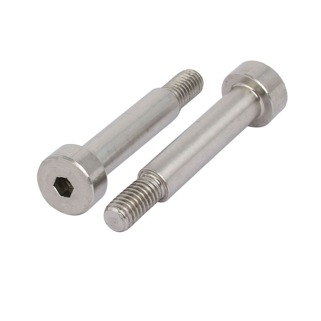 Harfington 10pcs 304 Stainless Steel Hex Socket Shoulder Bolt 6mm Shoulder Dia 25mm Shoulder Length M5 Thread