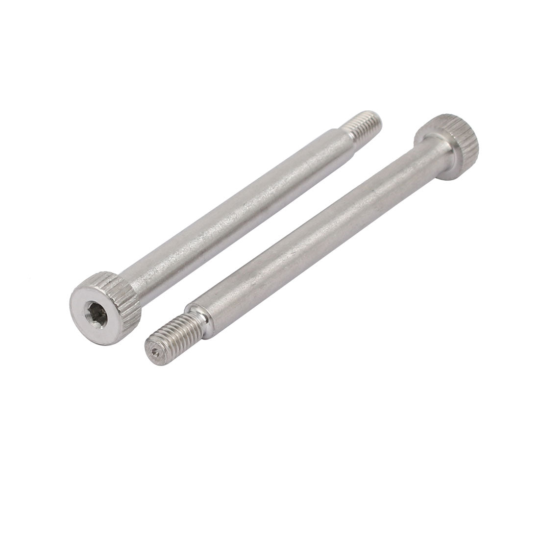 Harfington 10pcs 304 Stainless Steel Hex Socket Shoulder Bolt 6mm Shoulder Dia 60mm Shoulder Length M5 Thread