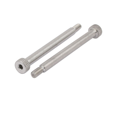Harfington 10pcs 304 Stainless Steel Hex Socket Shoulder Bolt 6mm Shoulder Dia 60mm Shoulder Length M5 Thread