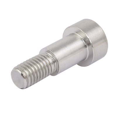 Harfington 304 Stainless Steel Hex Socket Shoulder Bolt 12mm Shoulder Dia 16mm Shoulder Length M10 Thread 2PCS