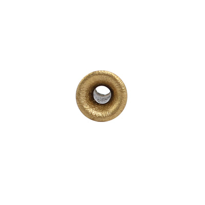 Harfington 200pcs M2 x 8mm Brass Plated Metal Hollow Eyelets Rivets Gold Tone