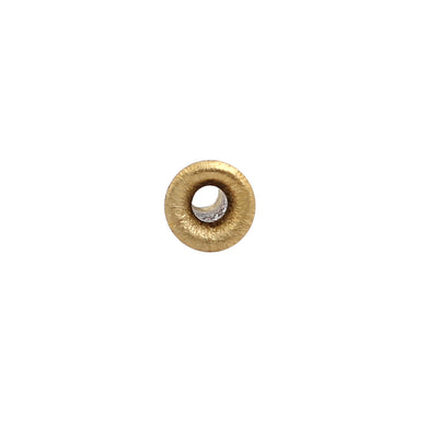 Harfington 100pcs M2.3 x 7mm Brass Plated Metal Hollow Eyelets Rivets Gold Tone