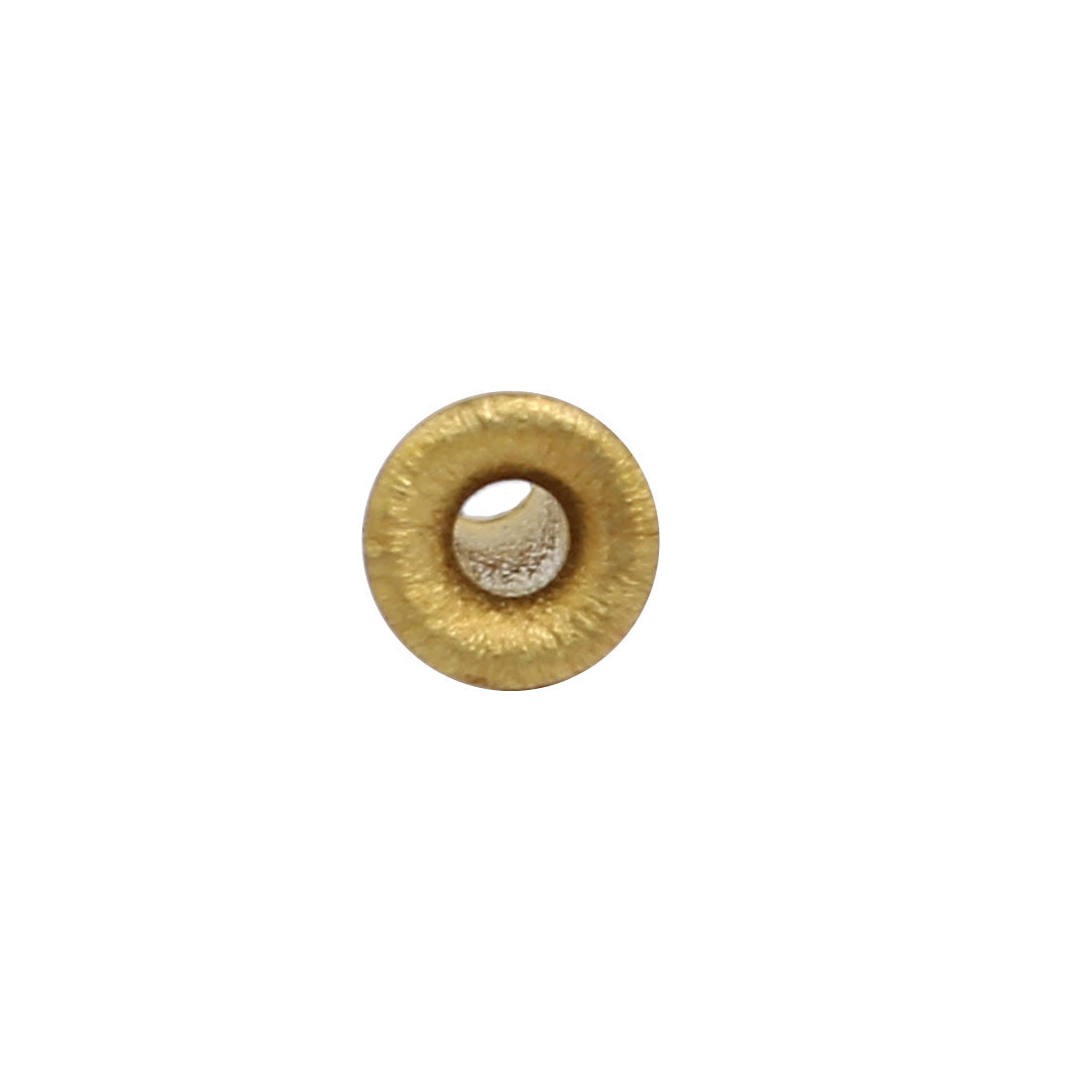 Harfington 200pcs M2.3 x 8mm Brass Plated Metal Hollow Eyelets Rivets Gold Tone