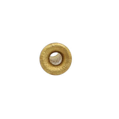 Harfington 200pcs M2.3 x 8mm Brass Plated Metal Hollow Eyelets Rivets Gold Tone
