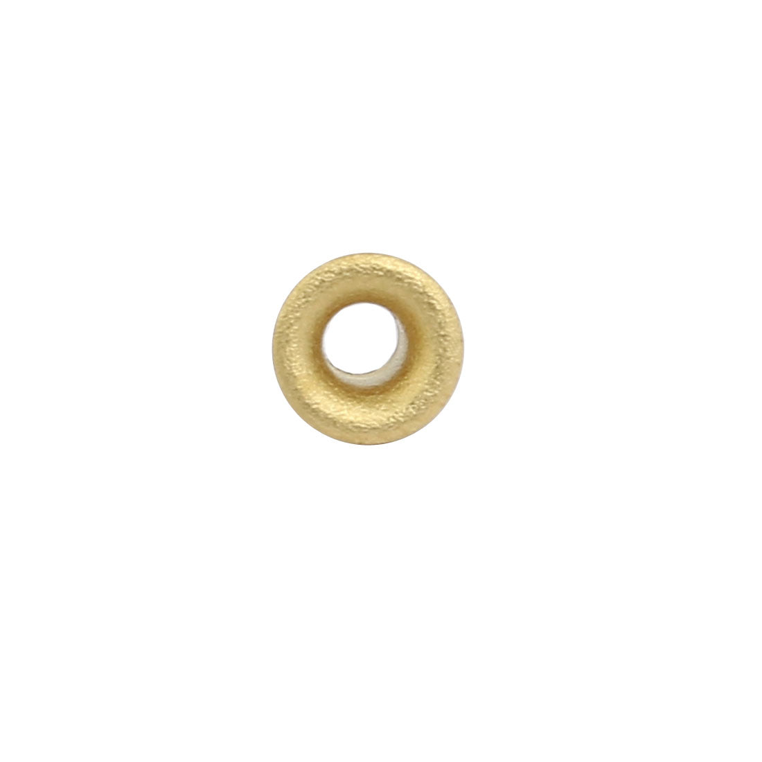 Harfington 200pcs M2.5 x 3mm Brass Plated Metal Hollow Eyelets Rivets Gold Tone