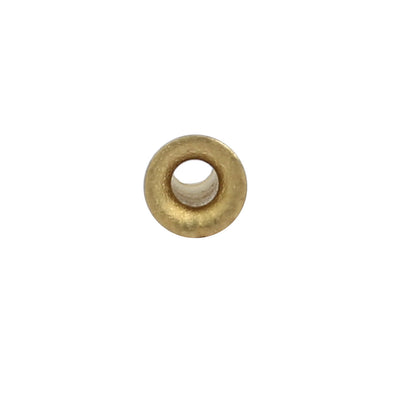 Harfington 200pcs M2.5 x 6mm Brass Plated Metal Hollow Eyelets Rivets Gold Tone