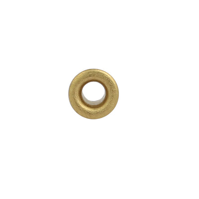Harfington 100pcs M3 x 4mm Brass Plated Metal Hollow Eyelets Rivets Gold Tone