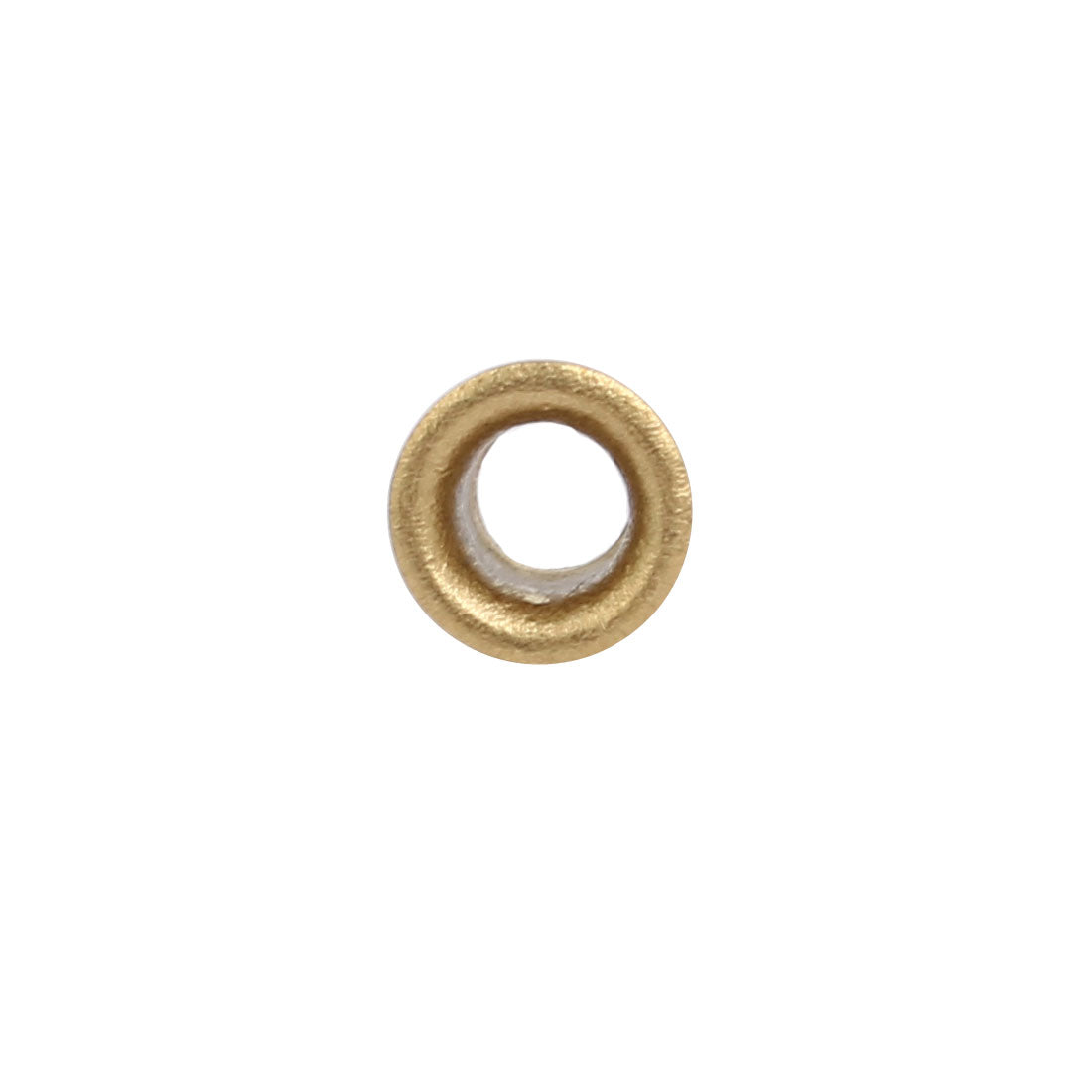 Harfington 100pcs M4 x 6mm Brass Plated Metal Hollow Eyelets Rivets Gold Tone