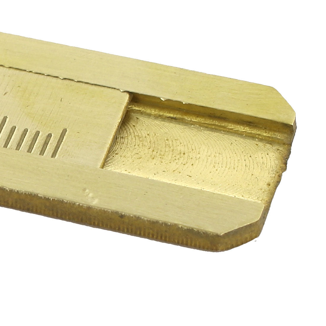 Harfington 0-80mm Brass Mini Sliding Gauge Pocket Vernier Caliper EDC Measurement Tool