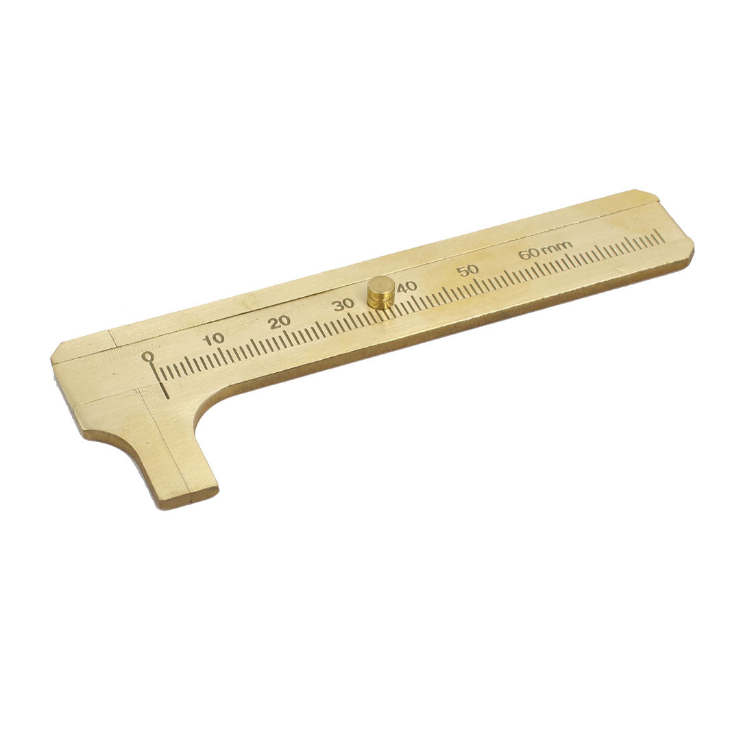 Harfington 0-80mm Brass Mini Sliding Gauge Pocket Vernier Caliper EDC Measurement Tool