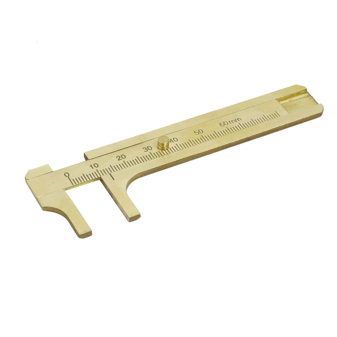 Harfington 0-80mm Brass Mini Sliding Gauge Pocket Vernier Caliper EDC Measurement Tool