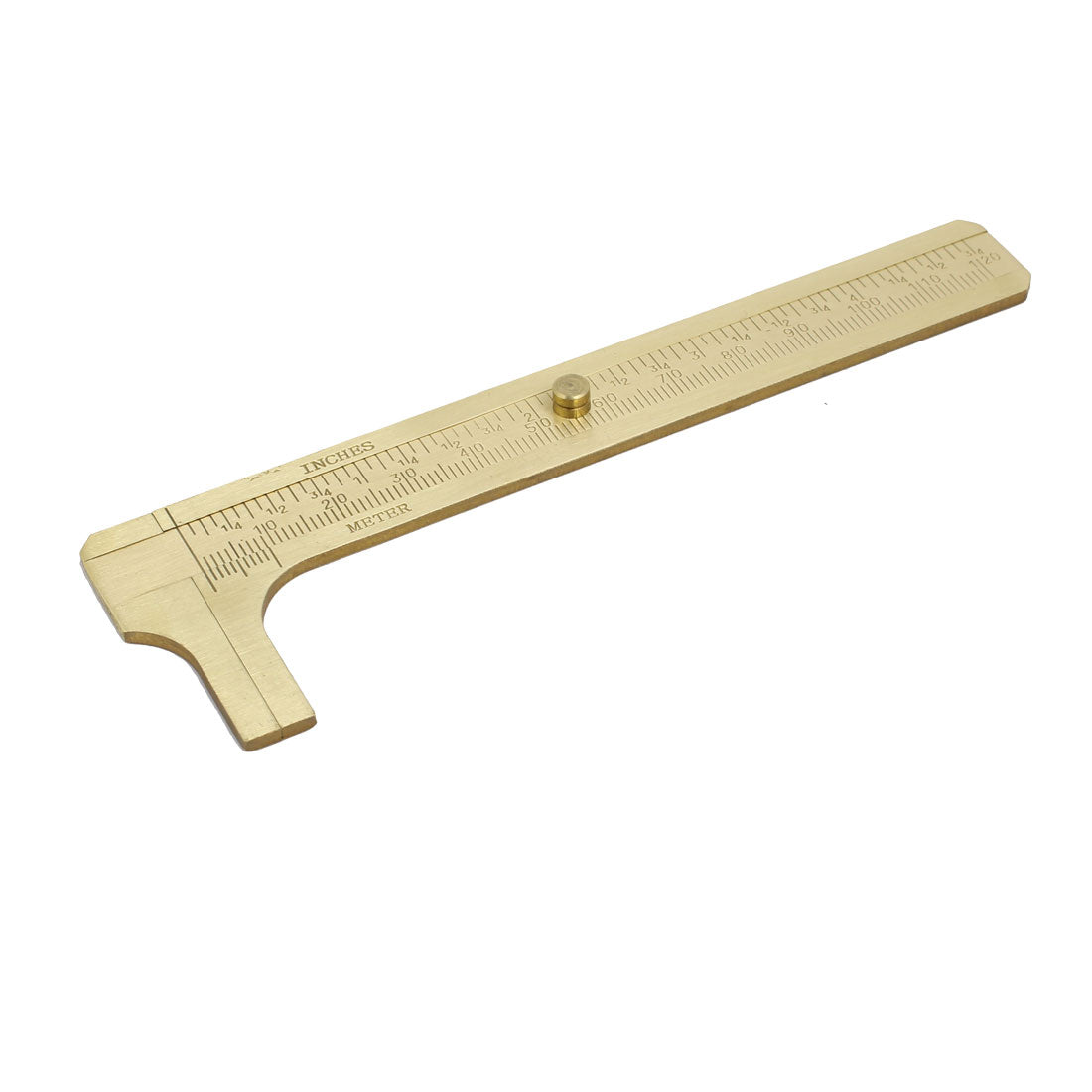 Harfington 0-120mm 4-3/4-inch Brass Mini Sliding Gauge Pocket Vernier Caliper Measure Tool