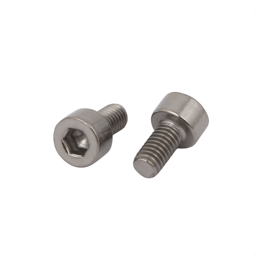Harfington 10 Pcs M3x6mm Thread Hex Socket Drive Cap Head Titanium Screw