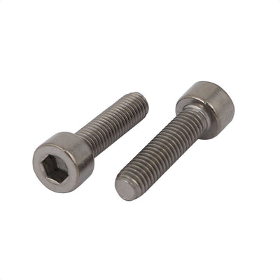 Harfington 5 Pcs M5x20mm Thread Hex Socket Drive Cap Head Titanium Screw