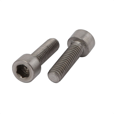 Harfington 10 Pcs M6x20mm Thread Hex Socket Drive Cap Head Titanium Screw