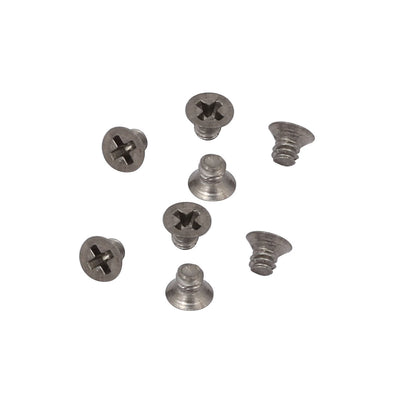Harfington 8pcs M1.6 Metric Thread 2mm Length Flat Head Phillips Drive Titanium Screw
