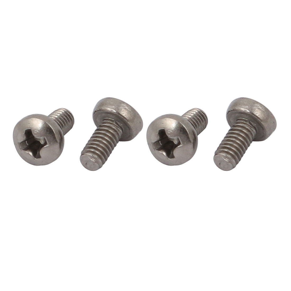 Harfington 4 Pcs M2.5x5mm Thread phillips Drive Pan Head Titanium Screw