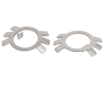 Harfington 4pcs M20 304 Stainless Steel External Tab Spindle Washer for Round Slotted Nut