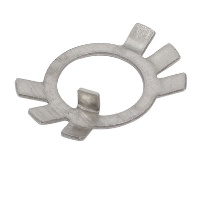 Harfington 4pcs M20 304 Stainless Steel External Tab Spindle Washer for Round Slotted Nut