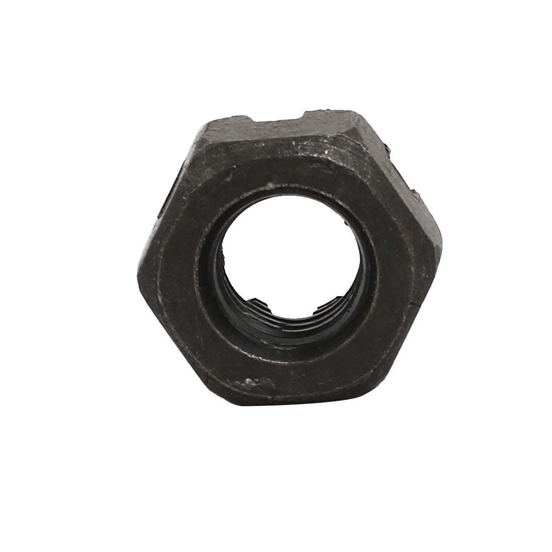 Harfington 5pcs M10x1.5mm Carbon Steel Grade 8 Hexagon Slotted Castle Nut Black