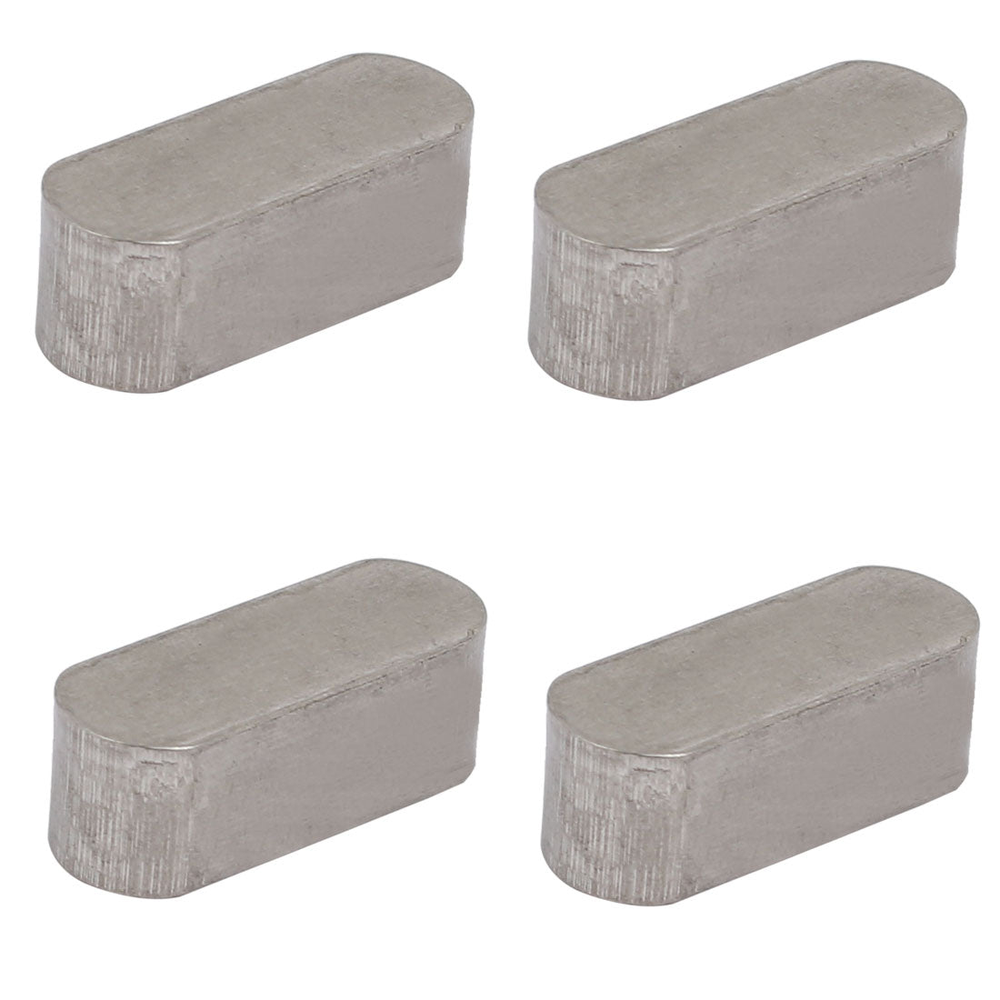 Harfington 20mmx8mmx7mm 304 Stainless Steel Key Stock Keystock Silver Tone 4pcs