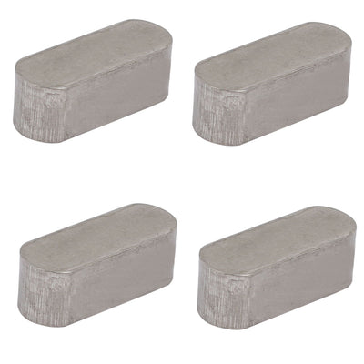 Harfington 20mmx8mmx7mm 304 Stainless Steel Key Stock Keystock Silver Tone 4pcs