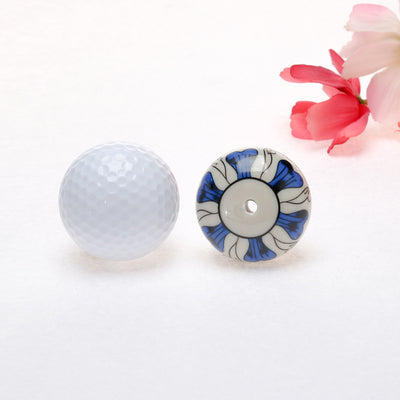 Harfington 6 x Hand Painted Ceramic Door Knobs Cabinet Drawer Wardrobe Cupboard Pull Handles