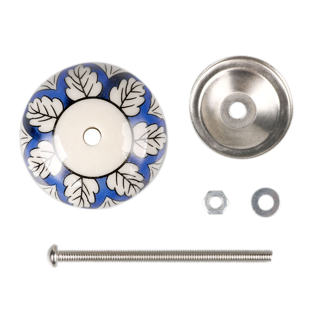 Harfington 6 x Hand Painted Ceramic Door Knobs Cabinet Drawer Wardrobe Cupboard Pull Handles