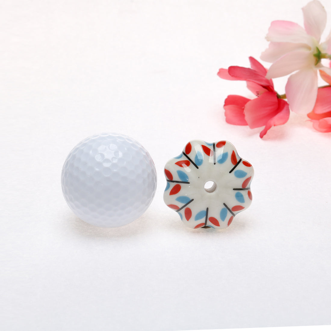 Harfington 6 x Hand Painted Ceramic Door Knobs Cabinet Drawer Wardrobe Cupboard Pull Handles