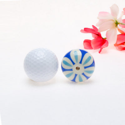 Harfington 6 x Hand Painted Ceramic Door Knobs Cabinet Drawer Wardrobe Cupboard Pull Handles