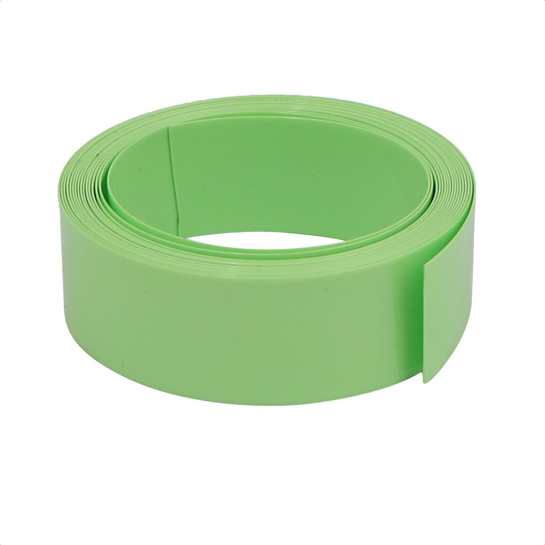 Harfington 15mm Flat Width 2M Long PVC Heat Shrinkable Tube Olive Green for Capacitive Battery