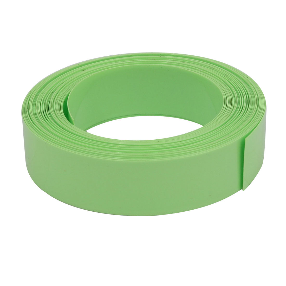 Harfington 15mm Flat Width 6M Long PVC Heat Shrinkable Tube Olive Green for Capacitive Battery