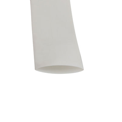 Harfington 17mm Flat Width 10M Long PVC Heat Shrinkable Tube White for AAA Battery Pack
