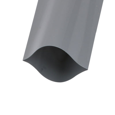 Harfington 17mm Flat Width 10M Length PVC Heat Shrinkable Tube Gray for AAA Battery